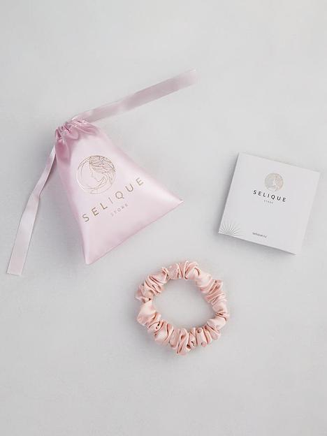 Шёлковая резинка для волос Basic «Sunset Pink» ОПТ фото 9