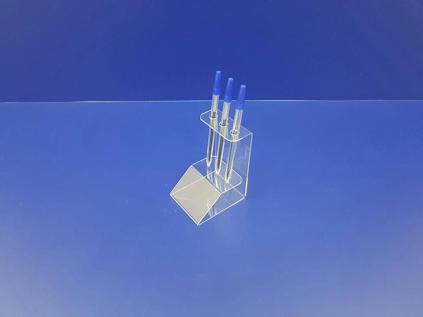 Подставка для ручек карандашей кистей 3 секции.(вертикальное размещение, место для логотипа) фото 2