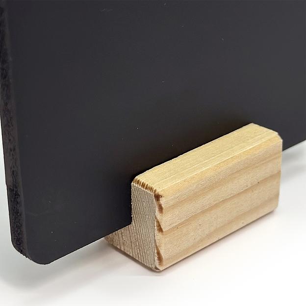 Ценник матовый 85х55мм на деревянной подставке фото 2