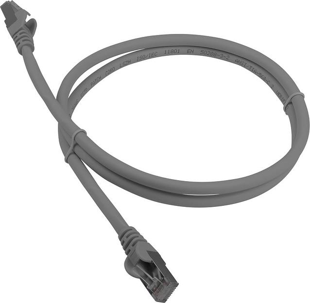 Патч-корд LANMASTER LSZH FTP кат.6A, 1.0 м, серый (LAN-PC45/S6A-1.0-GY) фото 1