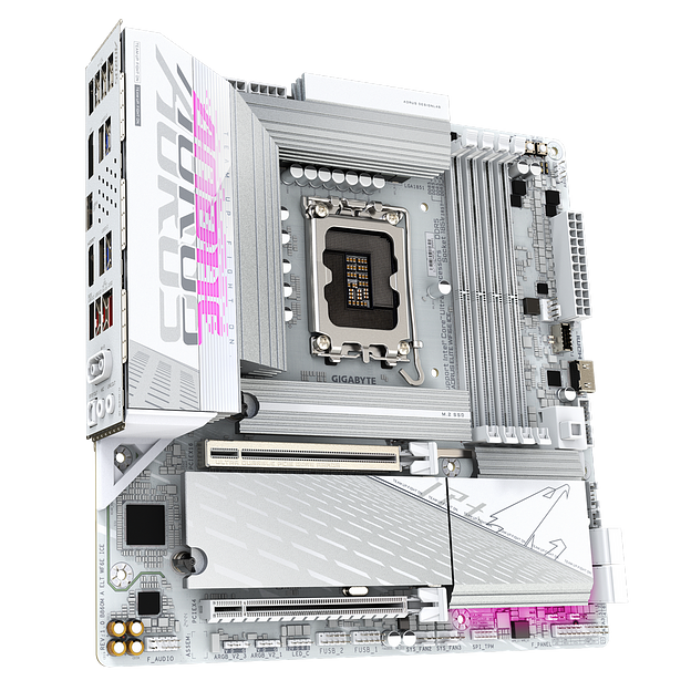 Материнская плата Gigabyte B860M AORUS ELITE WIFI6E ICE, фото 4