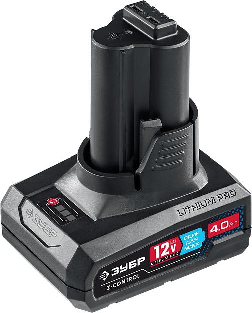 Аккумуляторная батарея ЗУБР T7, 12 В, 4.0 А·ч, Профессионал (ST7-12-4) фото 1