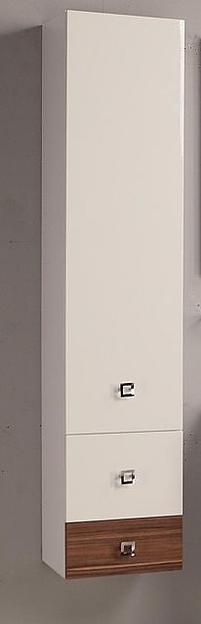 Шкаф-колонна АКВАТОН подвесная СТАМБУЛ эбони темный фото 1