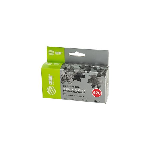 Картридж Cactus CS-PGI470XLBK, PGI-470XLBK, черный пигментный / CS-PGI470XLBK фото 1