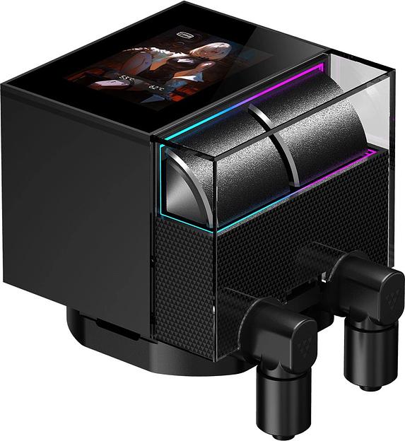 Система водяного охлаждения PcCooler DS360 Display Soc-AM5/AM4/1200/1700/1851 черный 4-pin Al LCD 310W Ret (DS360-BKNWXY-GL) фото 5