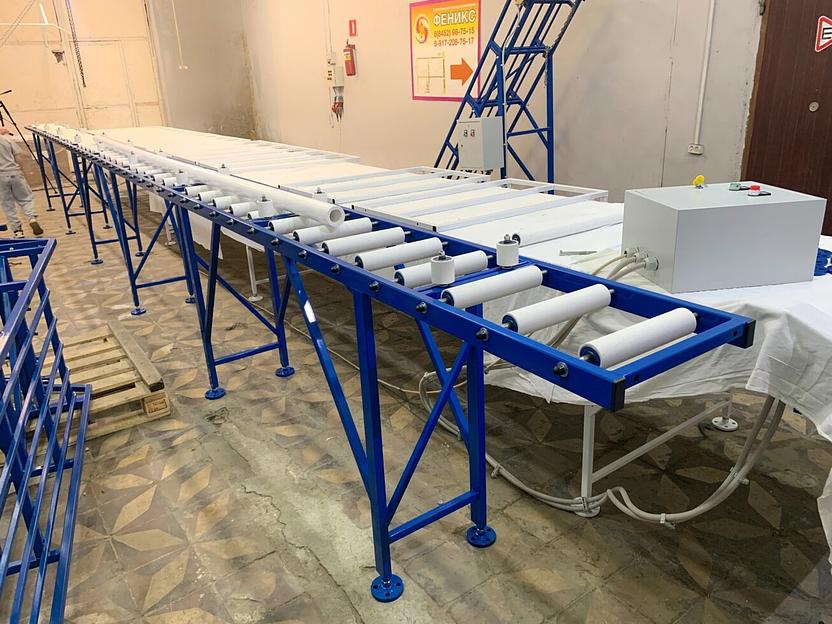 Неприводной рольганг для транспортировки труб фото 1