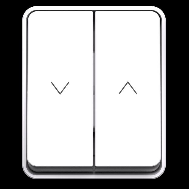 ATLASDESIGN PROFI IP54 2-клавишный ВЫКЛЮЧАТЕЛЬ ДЛЯ ЖАЛЮЗИ, 2хсх.4, БЕЛЫЙ фото 1