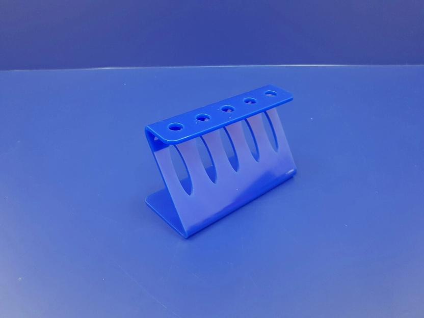 Подставка для ручек карандашей кистей 5 секции ( Z-образные, цвет синий) фото 4