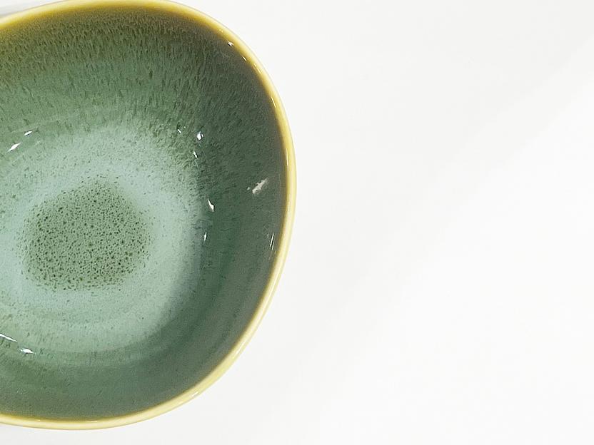 Тарелка фарфоровая глубокая 15.5 см «Green collection» SR2-002 green, опт фото 4