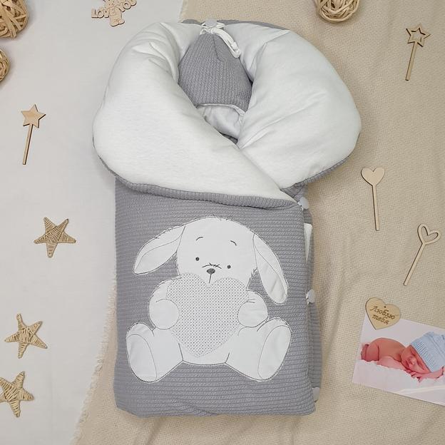 № 430 Комплект на выписку «Лапуля», молочный ОПТ фото 2