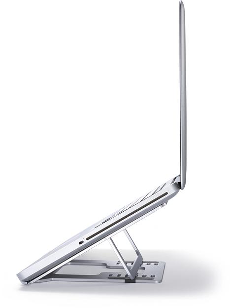 Подставка для ноутбука Buro BU-LS120 238x17x215мм 450г алюминий серебристый фото 3