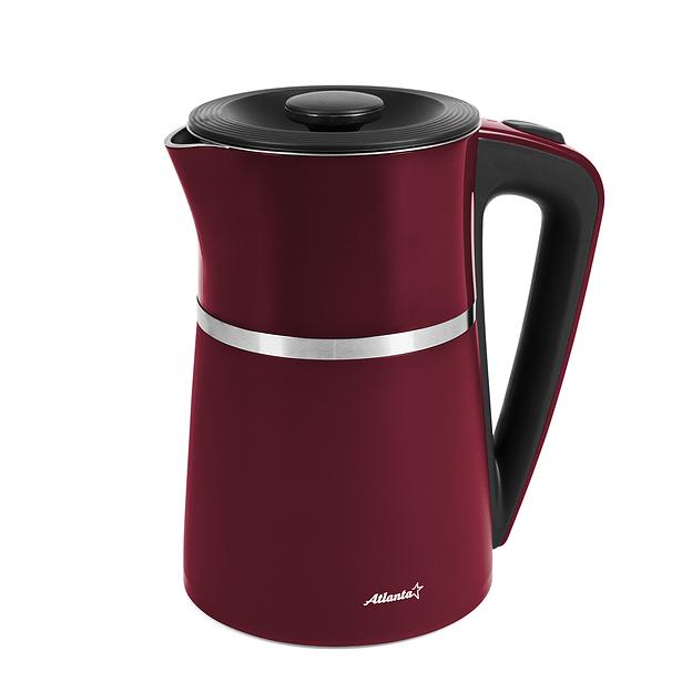 ATH-2448 (bordo) Чайник двухстенный электрический фото 1