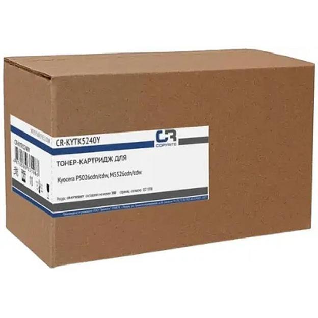 Картридж лазерный CopyRite CR-KYTK5240Y TK-5240Y желтый (3000стр.) для Kyocera P5026cdn/cdw/M5526cdn фото 1