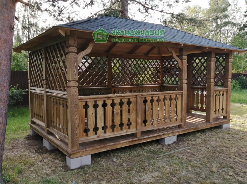 Беседка «Скандинавия» 3×5 м фото 2