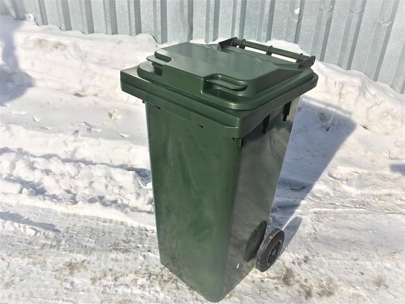 Мусорный контейнер 120л Зеленый фото 1