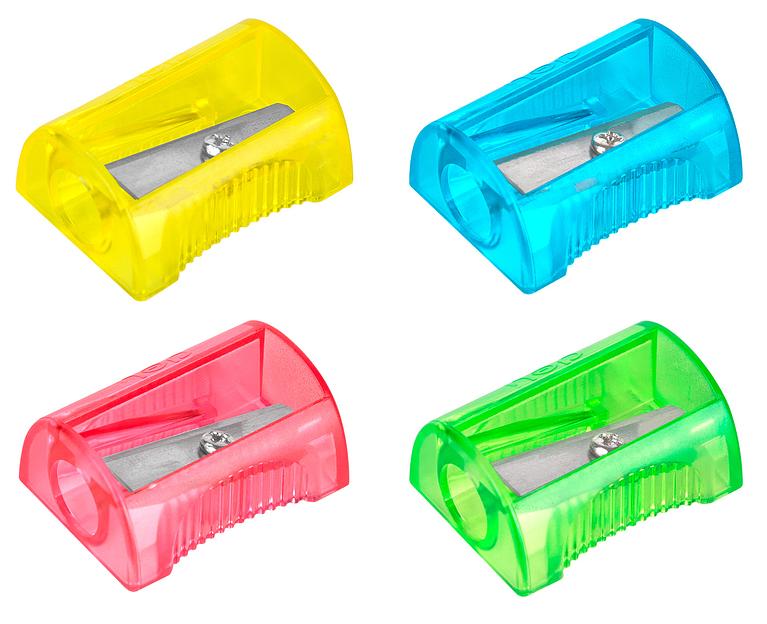 Точилка для карандашей ручная Deli EH032 Comico 1 отверстие пластик ассорти туба фото 2