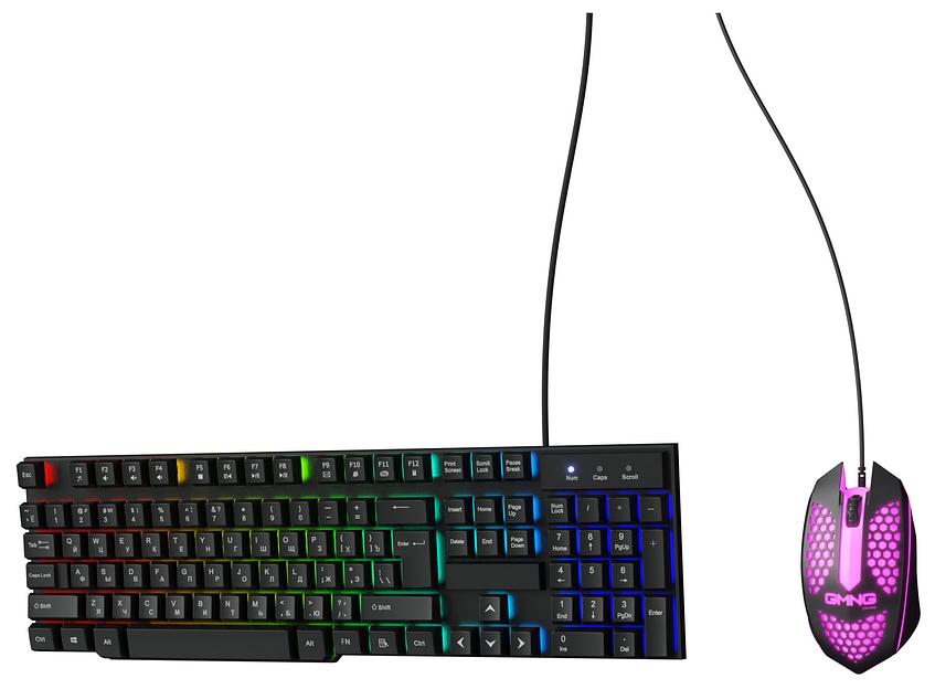 Клавиатура + мышь Оклик GMNG 400GMK клав:черный мышь:черный USB фото 6
