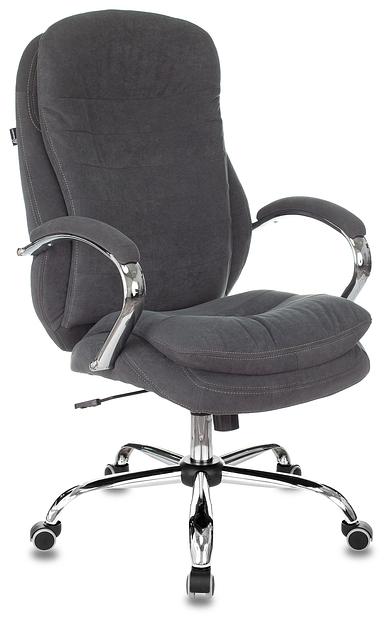 Кресло руководителя Бюрократ T-9950SL Fabric серый Alfa 44 крестовина металл хром фото 1