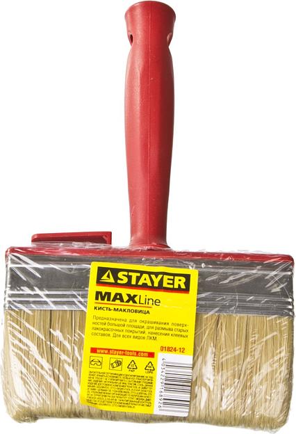 STAYER UNIVERSAL, 3 х 12 см, светлая щетина, пластмассовый корпус, все виды ЛКМ, макловица (01824-12) фото 3