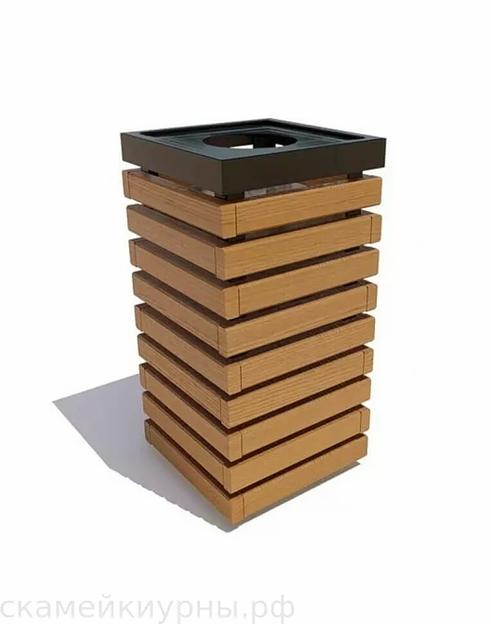 Металлическая урна для мусора «Аллея» ОПТ  фото 1