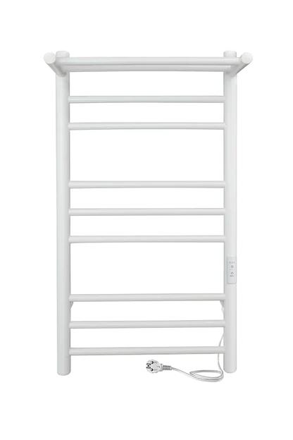 Электрический полотенцесушитель «Line Trinity» 800х432 мм белый матовый (таймер, скрытый монтаж, универсальное подключение) ОПТ  фото 5