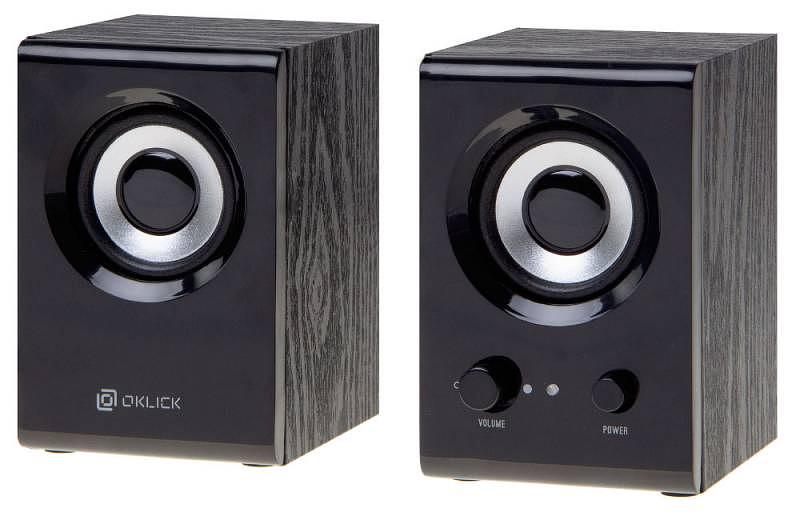 Колонки Оклик OK-160 2.0 черный 6Вт фото 1