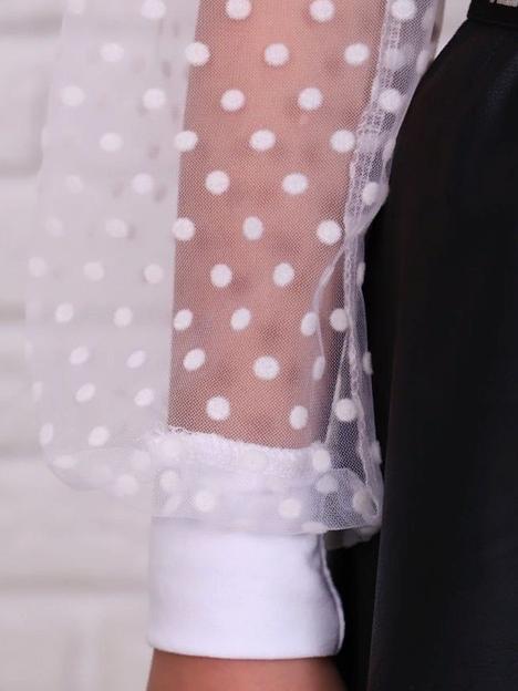 Джемпер «Бажена» белый опт фото 3