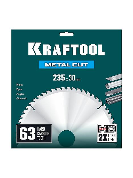 KRAFTOOL Metal Cut 235 х 30 мм, 63Т, диск пильный по металлу и стали (36954-235-30-63) фото 3