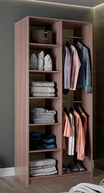 Шкаф распашной Проектмебель 100×55×230h см, опт фото 3