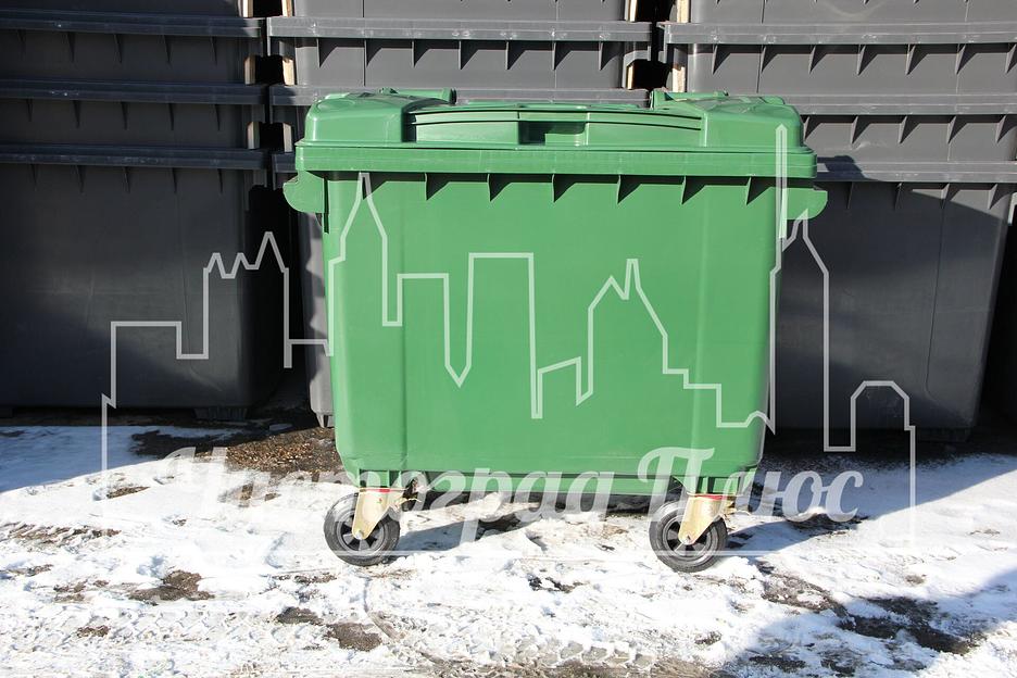 Евроконтейнер Razak 660 л зеленый фото 3