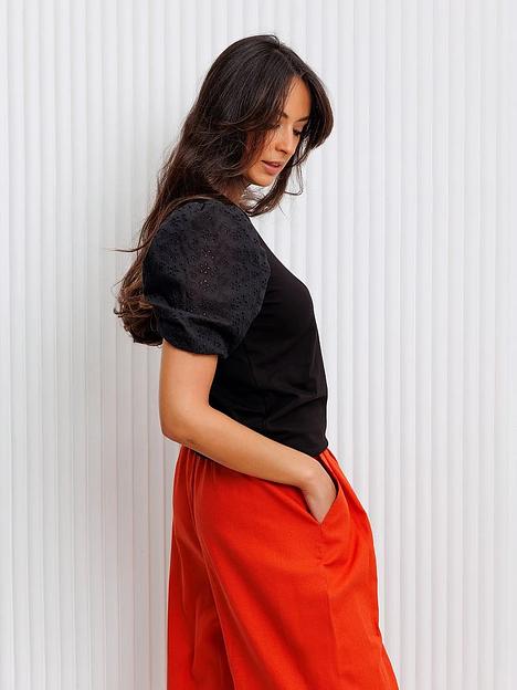 Футболка женская трикотажная черная, Опт фото 2