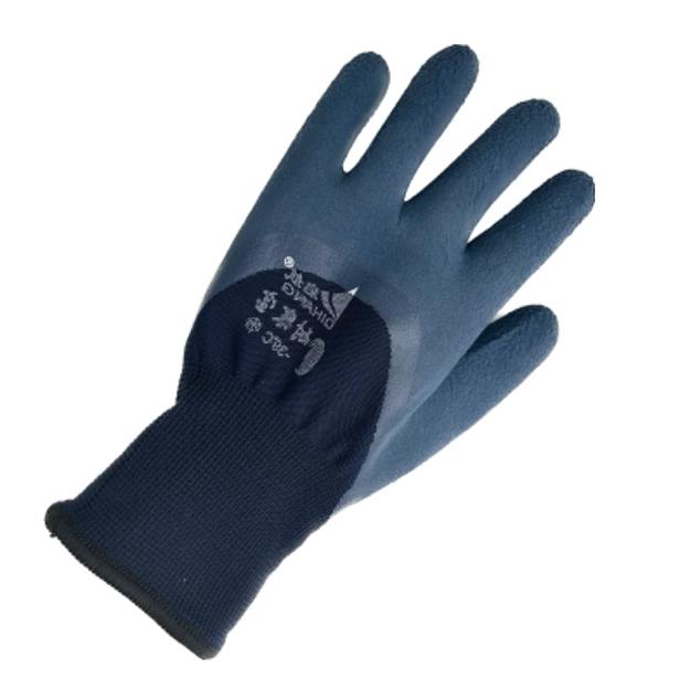 Перчатки зимние с начесом покрыты акрилом серые ОПТ фото 1