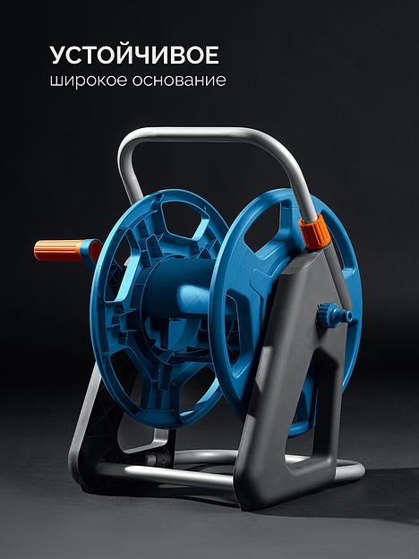 GRINDA HRK-25, шланг 25м x 1/2″, поливочный набор 4 предмета, стальные опоры, катушка со шлангом в комплекте ProLine (428460) фото 7