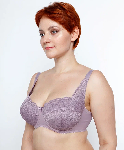 Бюстгальтер АйЛайк модель «Балконет» № 0167 цвет сиреневый ОПТ фото 2