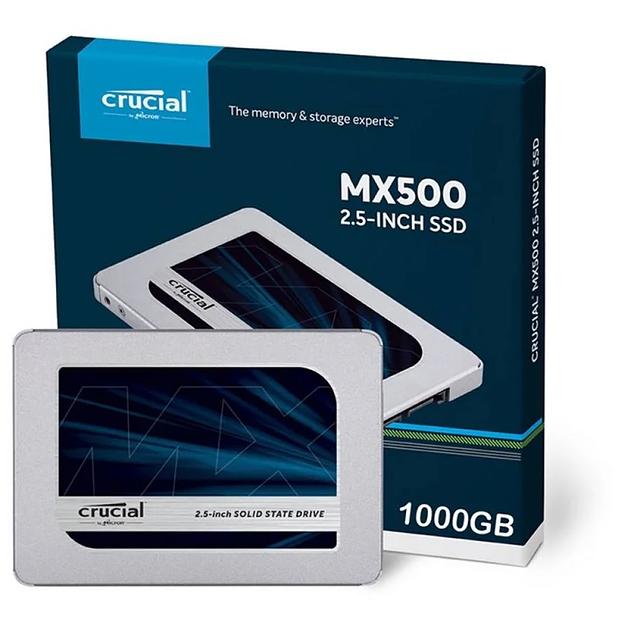 SSD Crucial MX500 1Тб, 2.5", SATA3, Retail, TLC, Чтение:560мб/с, Запись:510мб/с (CT1000MX500SSD1) фото 2