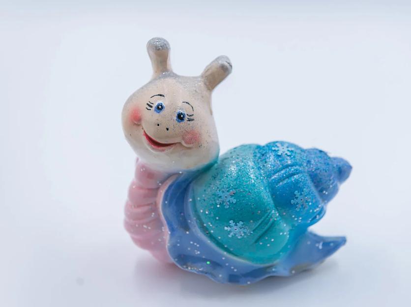 Новогодняя фигурка из гипса Все в сад «Улитка малая» 14×7×15 см фото 1