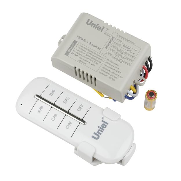 Пульт управления светом. 3 канала*1000Вт. ТМ UCH-P005-G3-1000W-30M фото 1