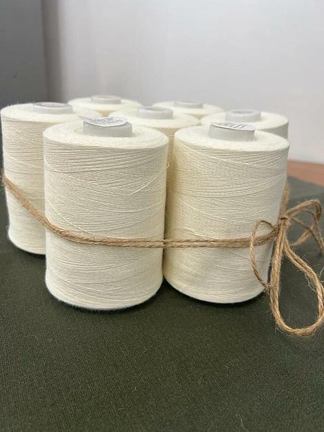 Арамидная швейная нить 75 НШТ-Ш белая, 3000 м ОПТ фото 2