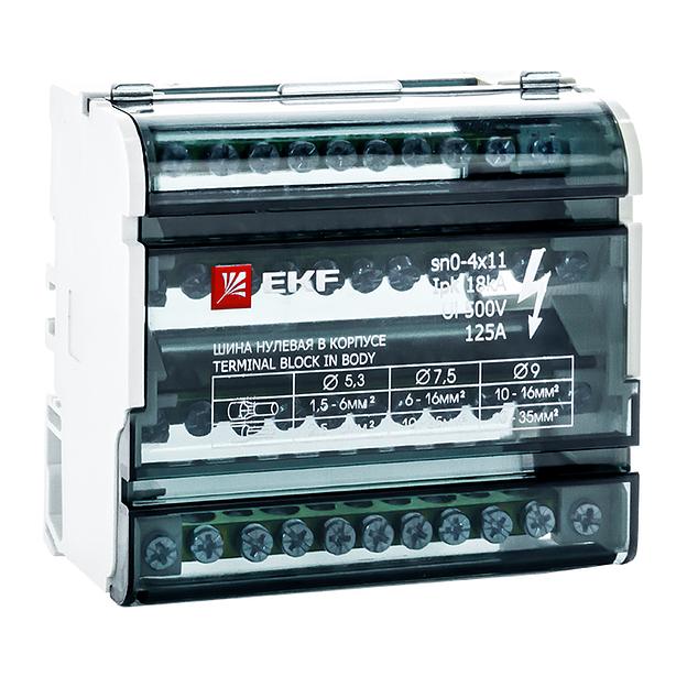 EKF sn0-4x11 Шина нулевая в корпусе (4х11) EKF PROxima фото 1