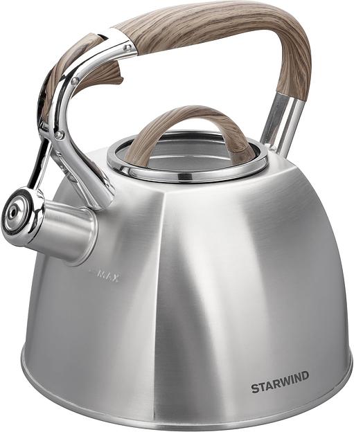 Чайник металлический Starwind Chef Daily 2.8л. серый (SW-CH1308) фото 1