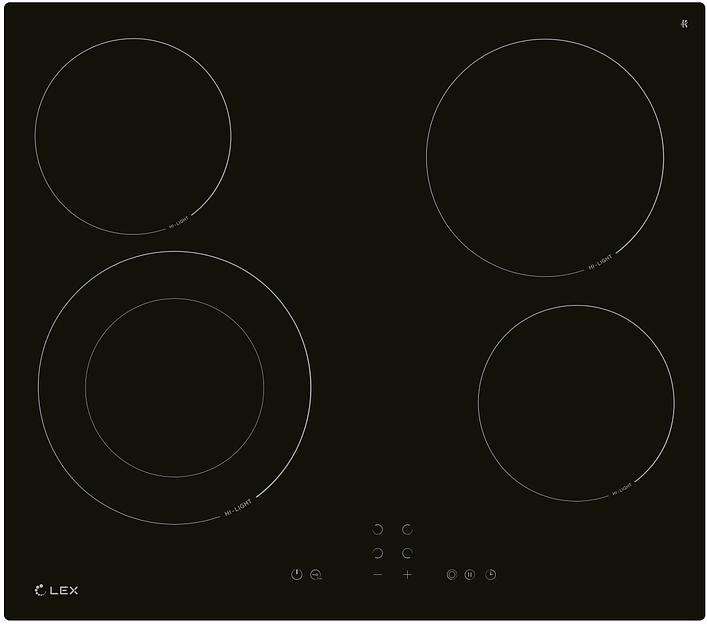Варочная поверхность Lex EVH 641A BL черный фото 1
