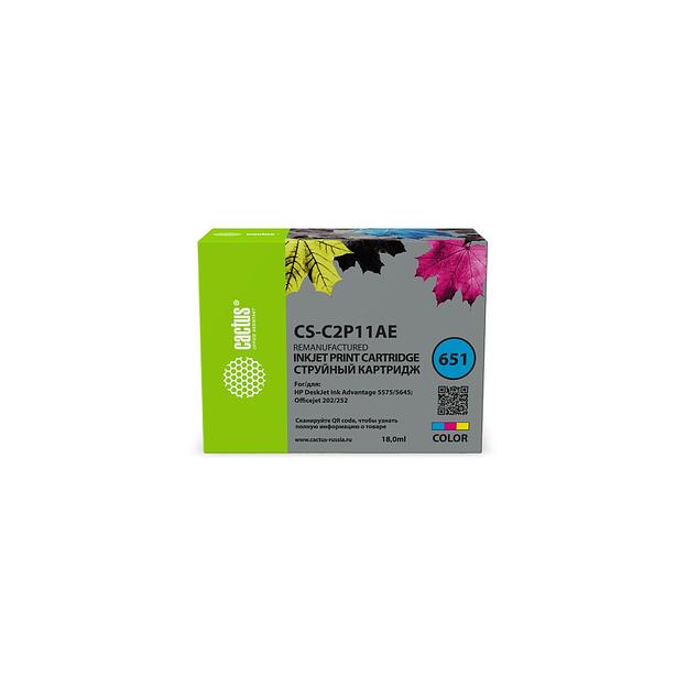 Картридж Cactus CS-C2P11AE, № 651, многоцветный / CS-C2P11AE фото 1