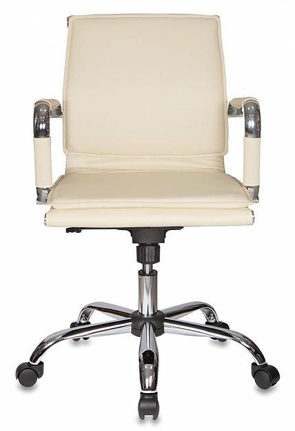 Кресло руководителя Бюрократ Ch-993-Low слоновая кость искусственная кожа низк.спин. крестовина металл хром фото 2