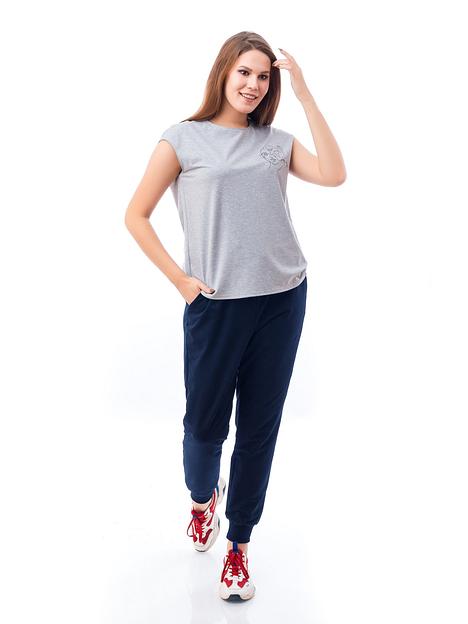 Брюки женские спортивные, тёмно-синие, 6097-3, опт фото 1