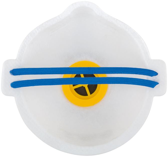 Полумаска фильтрующая, FFP1, полипропиленовая, 3-х слойная с клапаном фото 3