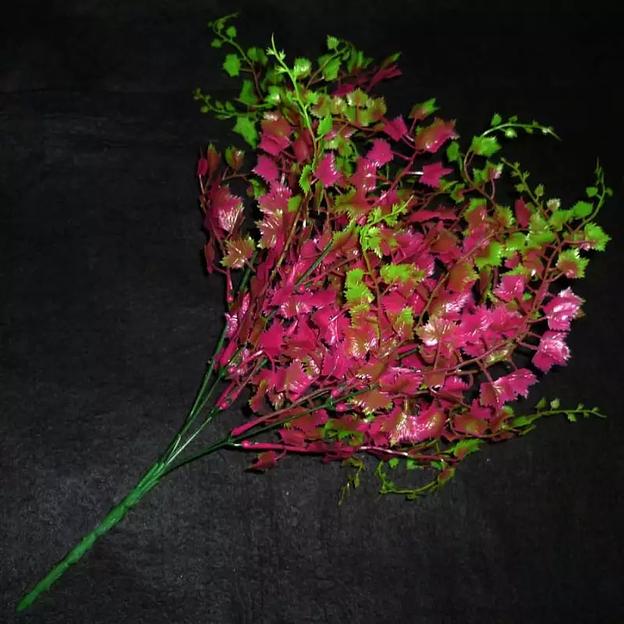 Букет 25 веток зелени малиново-зелёная листва 163-085 39см фото 1