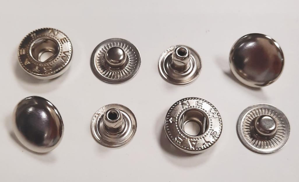 Кнопка (12,5 мм) Светлый никель (уп.50шт) фото 1