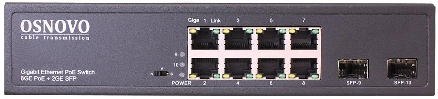 Коммутатор Osnovo SW-80802 150W неуправляемый фото 3