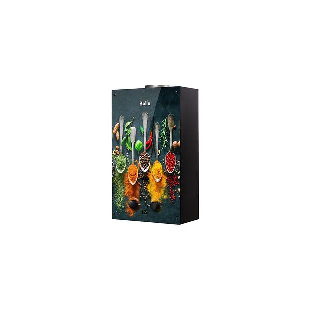 Водонагреватель проточный Ballu Fiery Glass Curry GWH 10, газовый фото 1