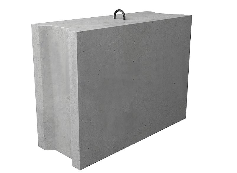 Фундаментный блок ФБС 9.6.6 т 880х600х580 мм фото 1